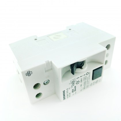 Siemens 5SM1312-6 25A 25 Amp 30mA RCD RCCB 2 Double Pole Circuit Breaker